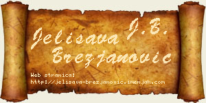 Jelisava Brezjanović vizit kartica